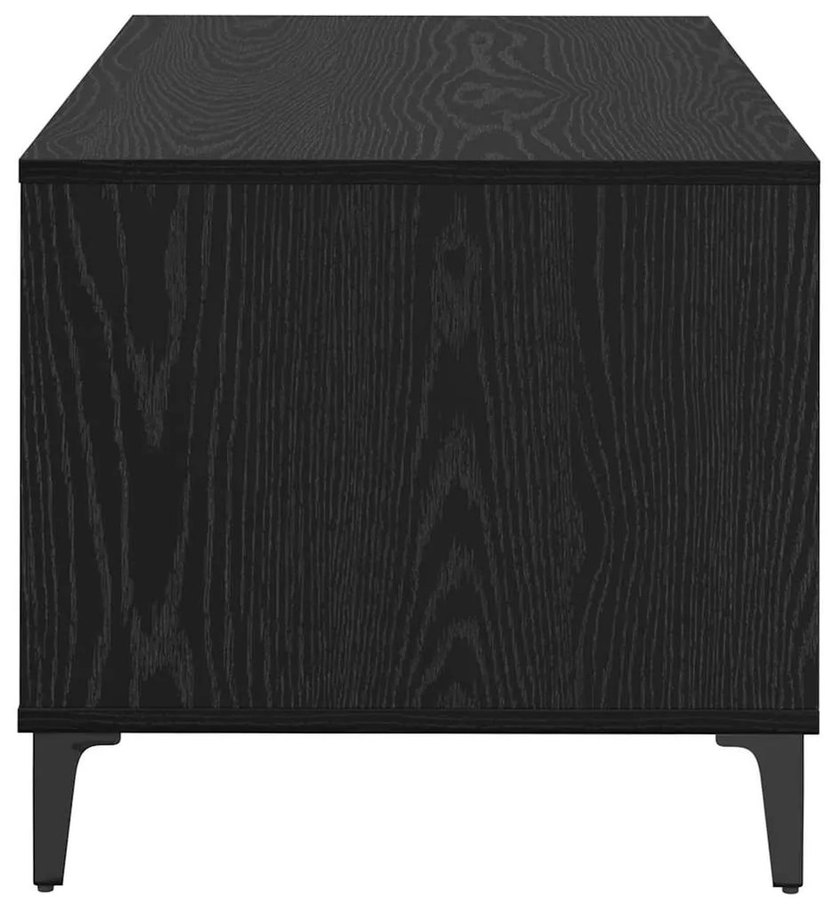 vidaXL Τραπεζάκι σαλονιού with Drawer Μαύρη δρυς 90 x 49 x 45 εκ