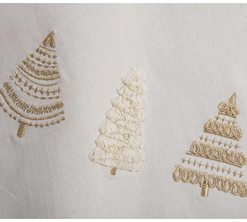 Τραπεζομάντηλο 100x100 Gold Trees White 5205495571300