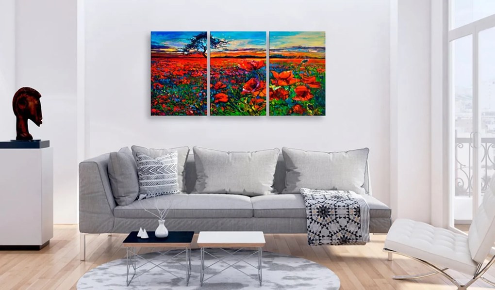 Πίνακας - Valley of Poppies 120x60