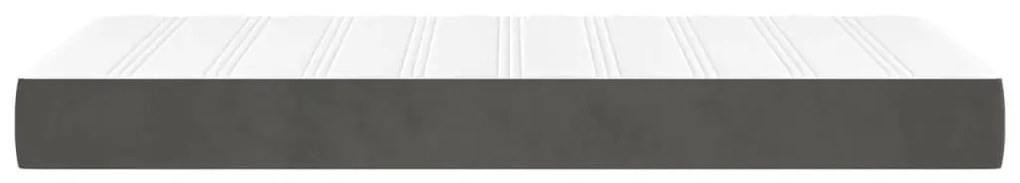 Στρώμα με Pocket Springs Σκούρο Γκρι 90x190x20 εκ. Βελούδινο - Γκρι