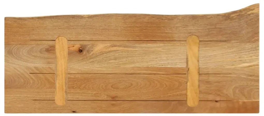 vidaXL Επιφάνεια Τραπεζιού 70x20x2,5 εκ. Live Edge Μασίφ Ξύλο Μάνγκο