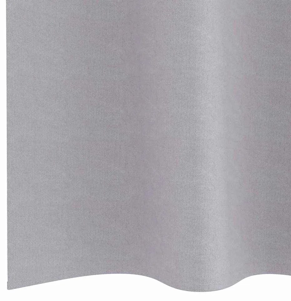 vidaXL Κουρτίνες 2 pcs Μεταλλικό Γκρι 260x140εκ. Πολυεστέρας
