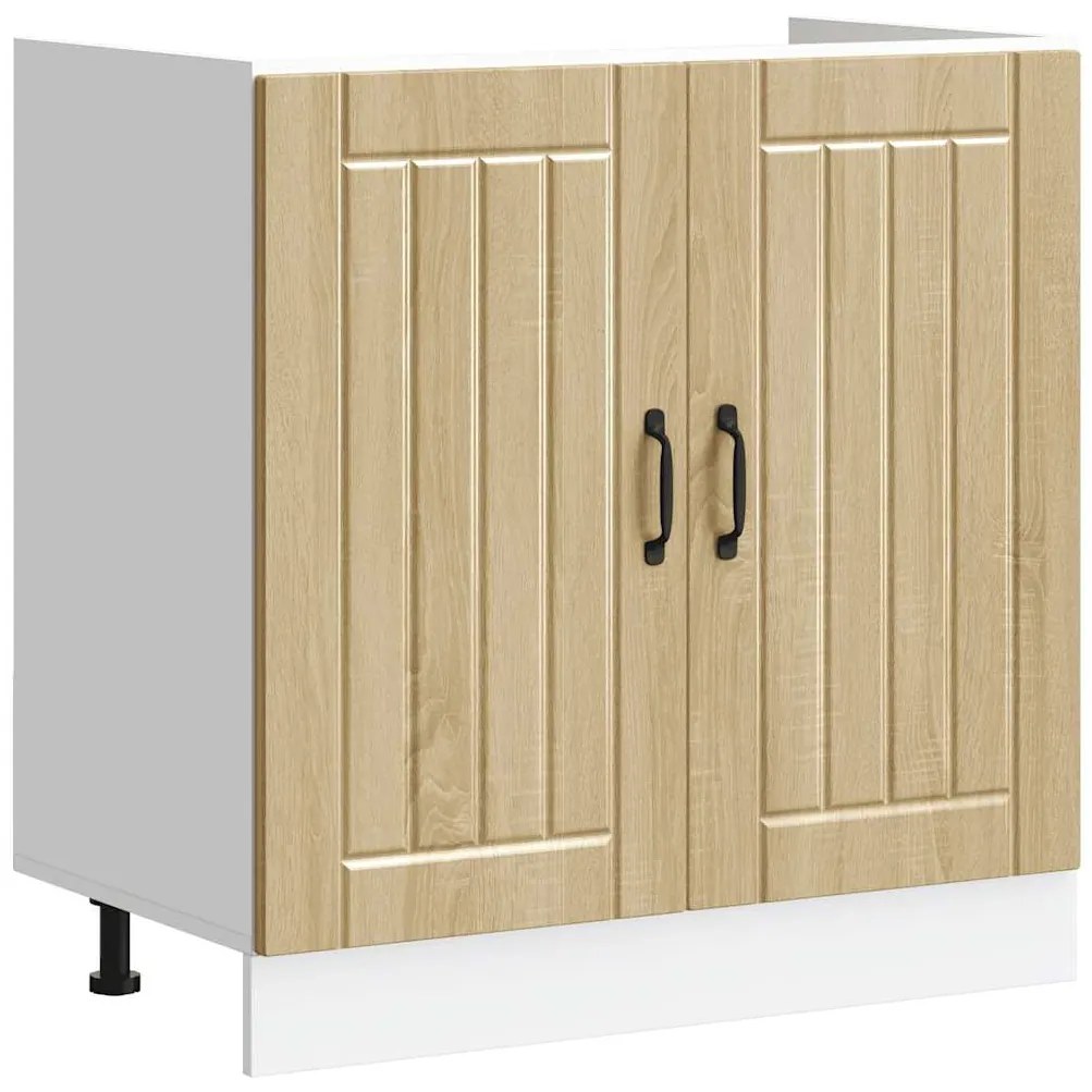 Ντουλάπι βάσης νεροχύτη "Lucca" Sonoma Oak Engineered Wood