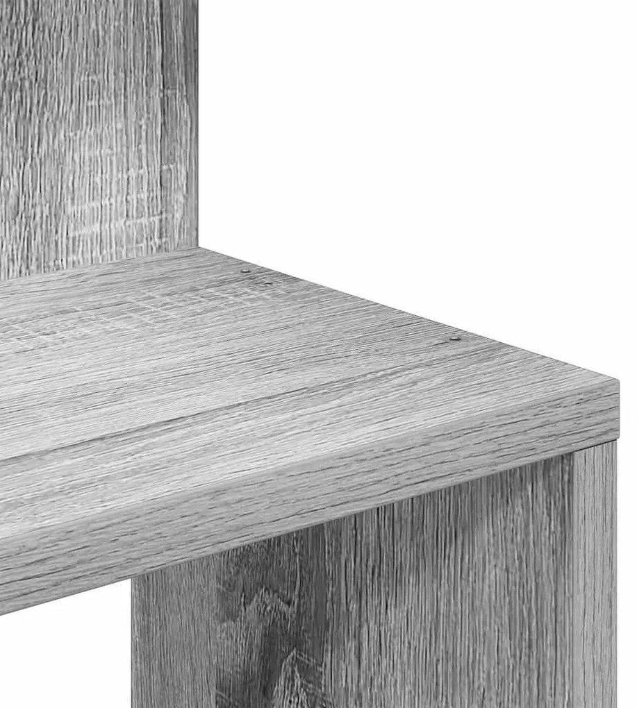 Γωνιακή Ραφιέρα Τοίχου Γκρι Sonoma 32x32x127,5 εκ Επεξ. Ξύλο - Γκρι