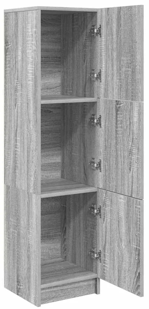 vidaXL Ψηλή Ντουλάπα Γκρι sonoma 31,5 x 32 x 124 εκ Επεξεργασμένο ξύλο