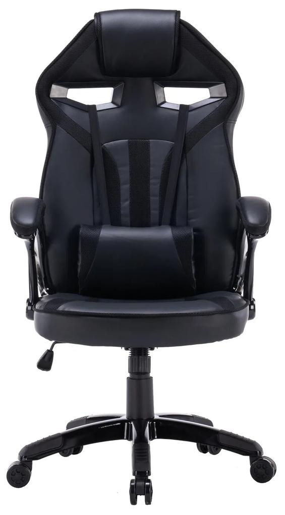 Καρέκλα gaming Mandeville 231, Μαύρο, 120x66x67cm, 17 kg, Με μπράτσα, Με ρόδες, Μηχανισμός καρέκλας: Κλίση | Epipla1.gr