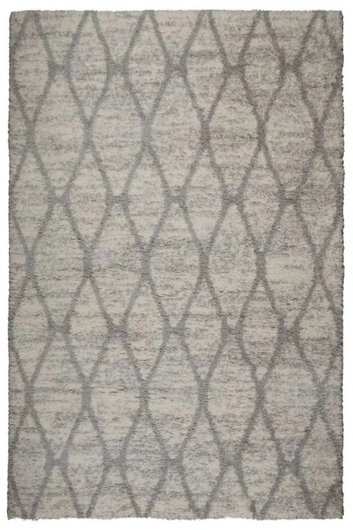 Χαλί (160x230) Βιοκαρπέτ Fluffy 370B White/Grey