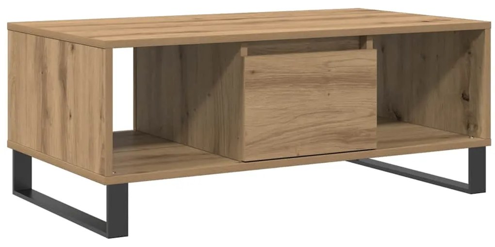 vidaXL Τραπεζάκι Σαλονιού Αρτισιανή Δρυς 90x50x36,5εκ Επεξεργασμ. Ξύλο