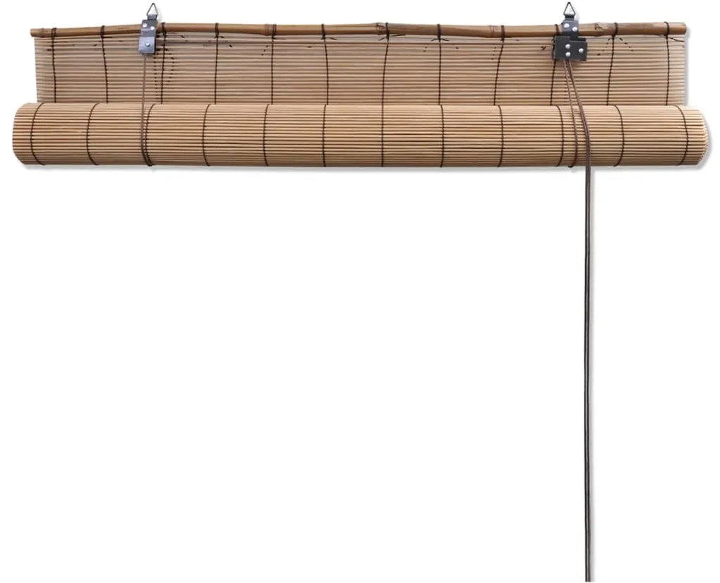 vidaXL Στόρι Σκίασης Ρόλερ Καφέ 150 x 160 εκ. από Μπαμπού