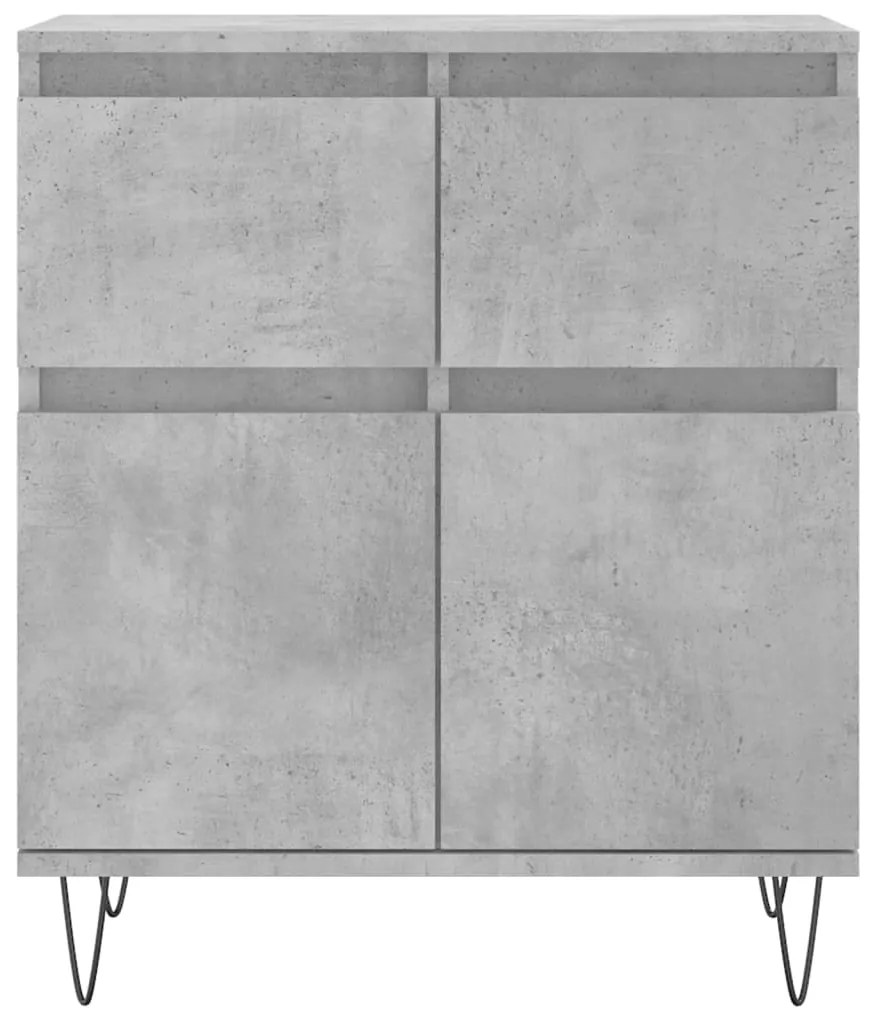 vidaXL Ντουλάπι Γκρι Σκυροδέματος 60x35x70 εκ. Επεξεργασμένο Ξύλο