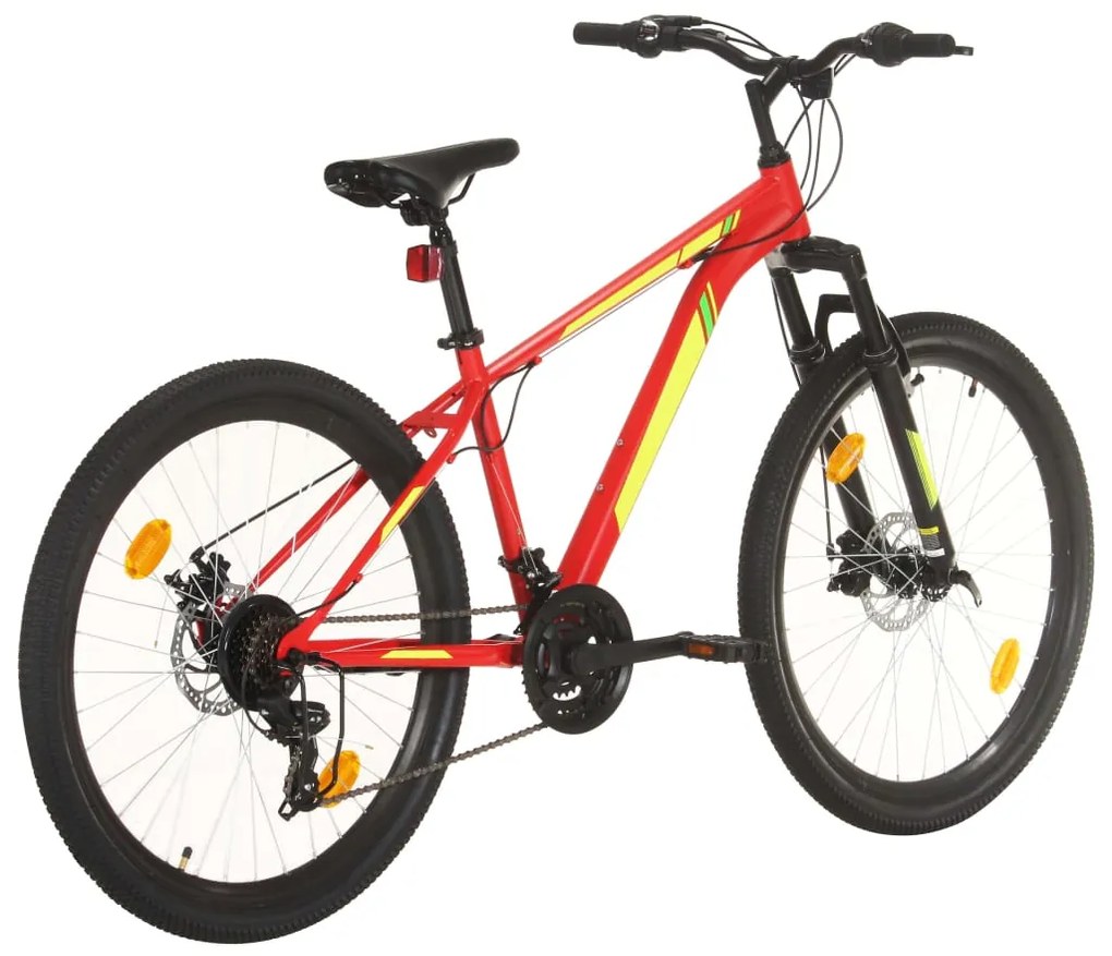 vidaXL Ποδήλατο Mountain 27,5'' Κόκκινο με 21 Ταχύτητες 38 εκ.
