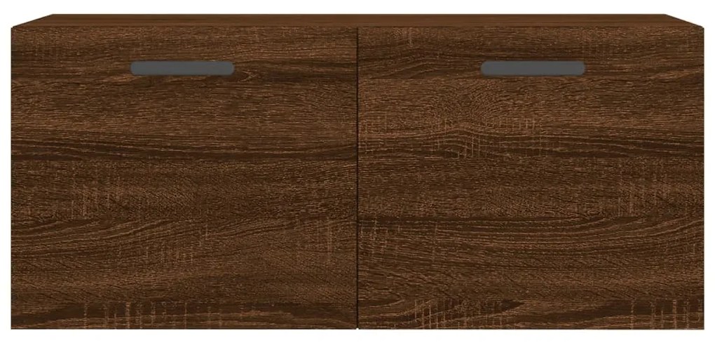 vidaXL Ντουλάπι Τοίχου Καφέ Δρυς 80x36,5x35 εκ. Επεξεργασμένο Ξύλο
