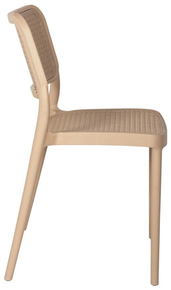 Καρέκλα MEKO C5934.03 Πολυπροπυλενίου Καπουτσίνο 51x52x80Yεκ. 51x52x80 εκ.