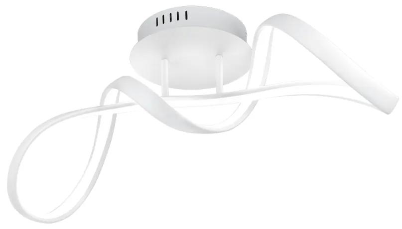 Perugia Μοντέρνα Μεταλλική Πλαφονιέρα Οροφής με Ενσωματωμένο LED σε Λευκό χρώμα 18cm Trio Lighting R67091131