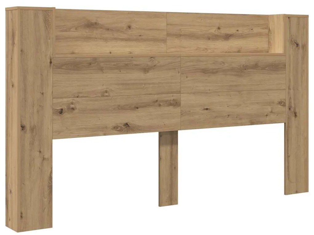 vidaXL Κεφαλάρι Artisan Oak 180 x 17 x 104,5 εκ Επεξεργασμένο ξύλο