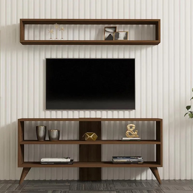 Σύνθετο σαλονιού Prestige καρυδί 120x29,6x50 εκ. 120x29.6x50 εκ.