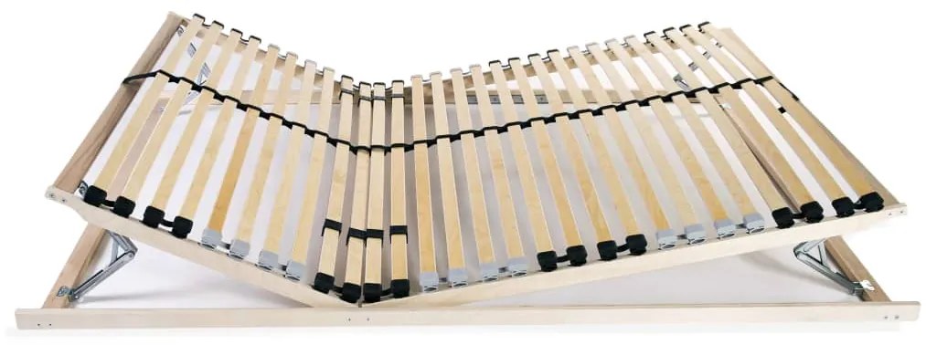 vidaXL Τελάρο Κρεβατιού με 28 Σανίδες & 7 Ζώνες 100 x 200 εκ.
