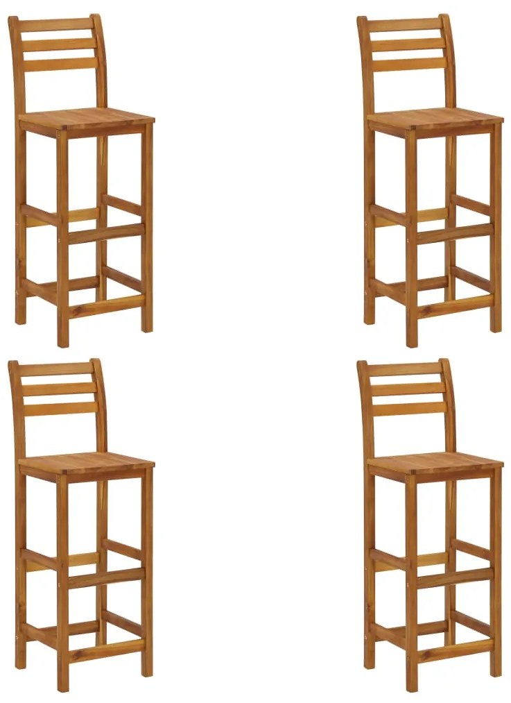 vidaXL Σετ Επίπλων Μπαρ Κήπου 5 Τεμαχίων από Μασίφ Ξύλο Ακακίας