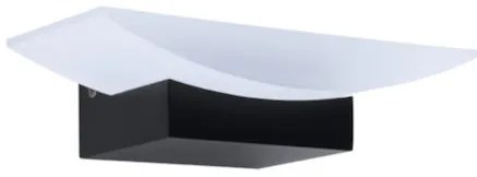 Eglo Metrass Μοντέρνο Φωτιστικό Τοίχου με Ενσωματωμένο LED και Θερμό Λευκό Φως σε Μαύρο Χρώμα Πλάτους 20cm 98888