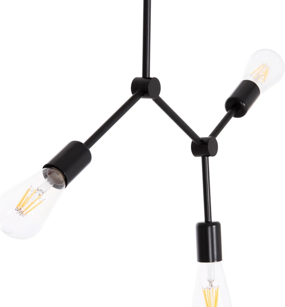 ΦΩΤΙΣΤΙΚΟ ΟΡΟΦΗΣ 3-ΦΩΤΟ LIGHTY HM7404.11 ΜΕΤΑΛΛΟ ΣΕ ΜΑΥΡΟ 52x5x48Υεκ. (1 Τεμμάχια)