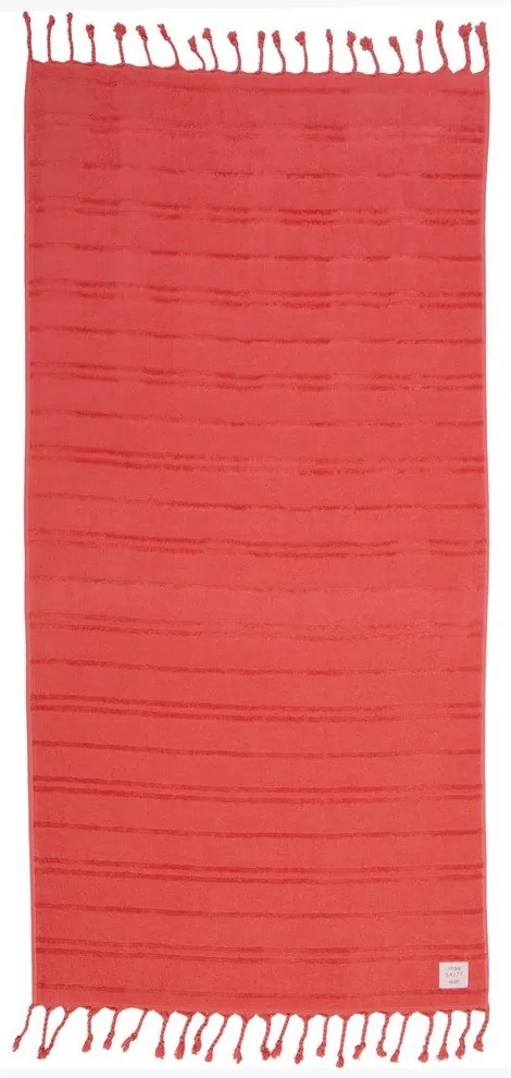 Πετσέτα Θαλάσσης Expression 23 Hot Coral Nef-Nef Homeware Θαλάσσης 80x160cm 100% Βαμβάκι