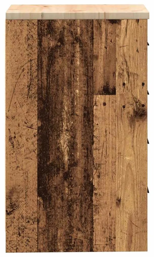 vidaXL ντουλάπι αποθήκευσης γκαράζ 40x51x85 εκ μασίφ ξύλο πεύκο