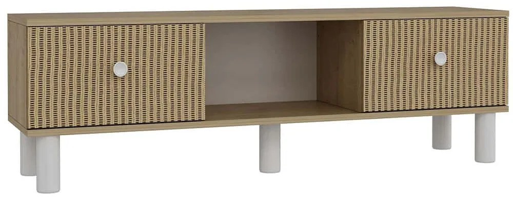 Έπιπλο Τηλεόρασης Mono 475OLV1477 150x29,6x40,6cm Sapphire Oak-White