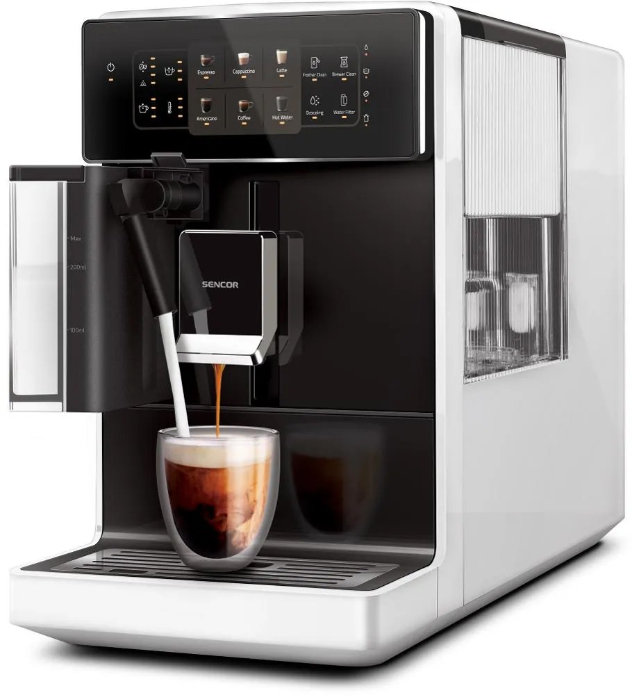 Μηχανή Espresso Sencor SES 9301WH 19Bar με LED Πάνελ Λειτουργίας Λευκή
