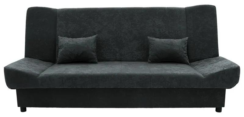 Kαναπές-κρεβάτι Tiko pakoworld 3θέσιος με αποθηκευτικό χώρο ύφασμα ανθρακί 200x85x90εκ - Ύφασμα - 078-000016