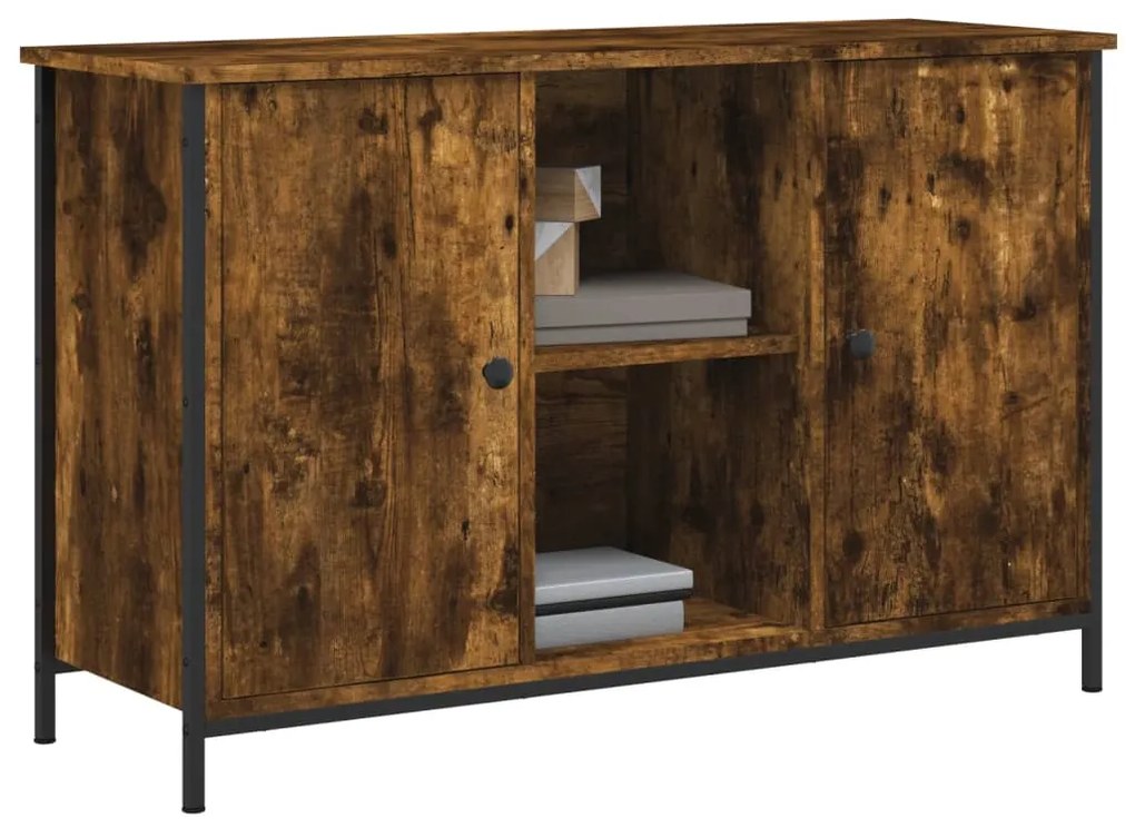 vidaXL Έπιπλο Τηλεόρασης Καπνιστή Δρυς 100x35x65 εκ. Επεξ. Ξύλο