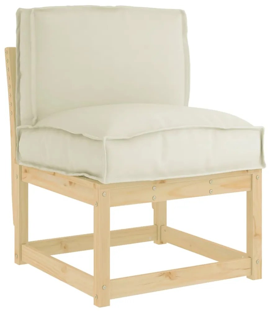 vidaXL Μαξιλάρι παλέτας για πλάτη Κρεμ 50 x 40 x 12 cm Ύφασμα Oxford
