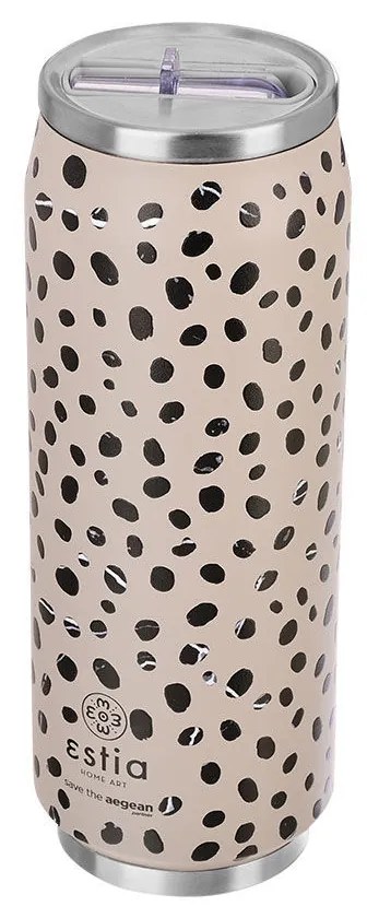 Ποτήρι Θερμός Travel Cup Save The Aegean Leopard Taupe 500ml - Estia