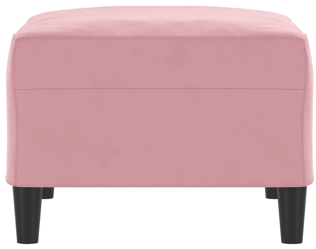 vidaXL Υποπόδιο Ροζ 70x55x41 εκ. Βελούδινο