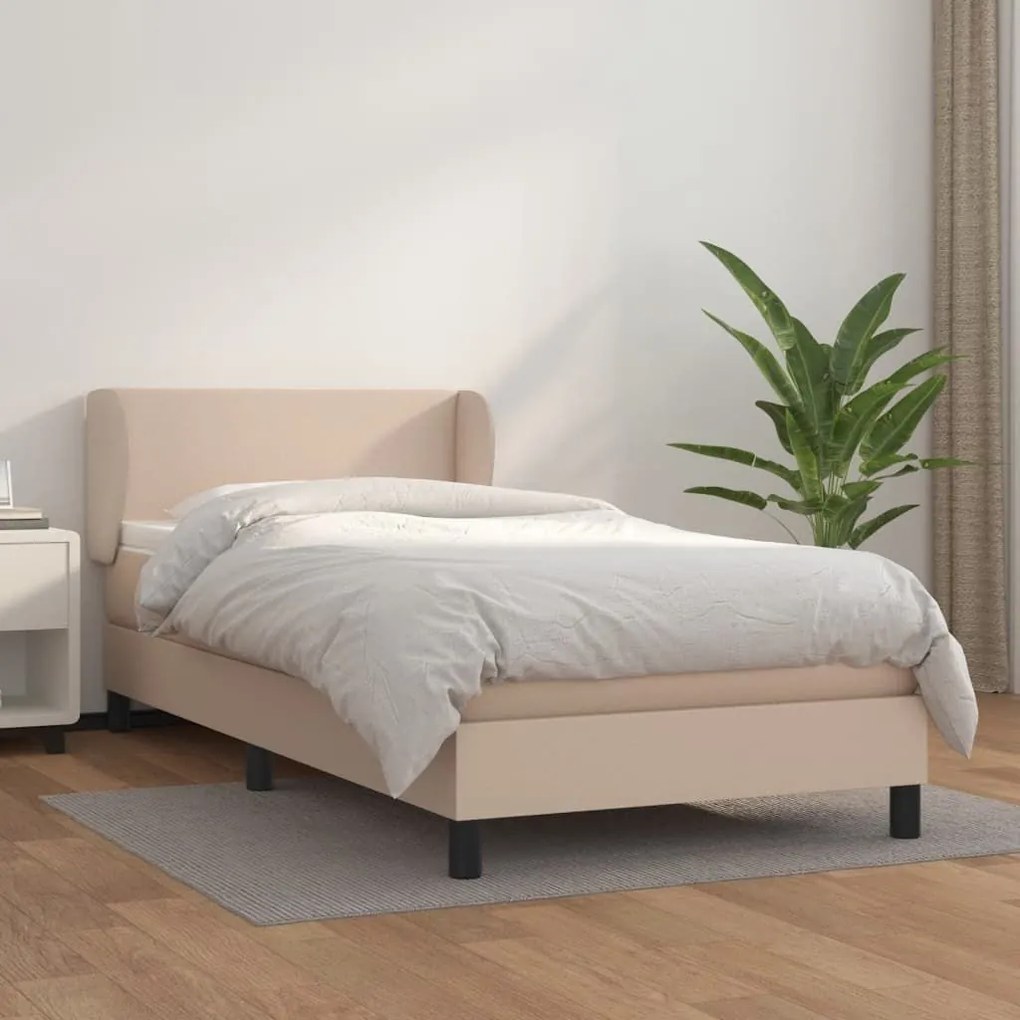 ΚΡΕΒΑΤΙ BOXSPRING ΜΕ ΣΤΡΩΜΑ ΚΑΠΟΥΤΣΙΝΟ 90X200ΕΚ.ΑΠΟ ΣΥΝΘ. ΔΕΡΜΑ 3127174