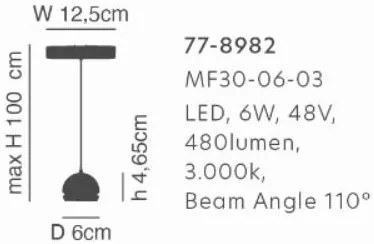 Φωτιστικό Οροφής  MF30-06-03 MAGNETIC FLEX Surface Mounted Black Magnetic Lighting System - 77-8982 - 1.5W - 20W - 77-8982