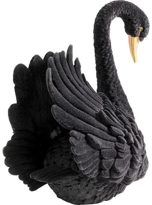 Διακοσμητικό Επιτραπέζιο Black Swan Μαύρο 24x17x28 εκ. - Μαύρο