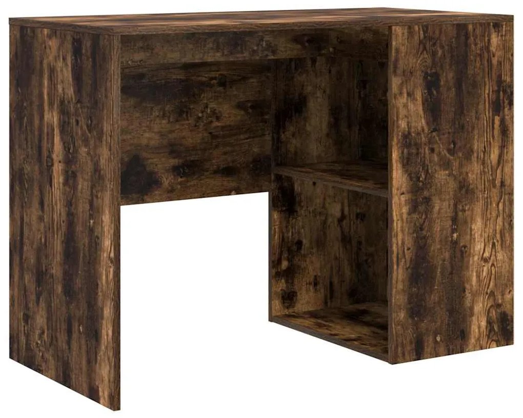 vidaXL Γραφείο Καπνιστό Δρύς 102 x 50 x 75 εκ Επεξεργασμένο ξύλο