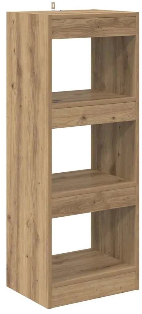 vidaXL Βιβλιοθήκη artisan δρυς 40 x 30 x 103 εκ. Επεξεργασμένο ξύλο