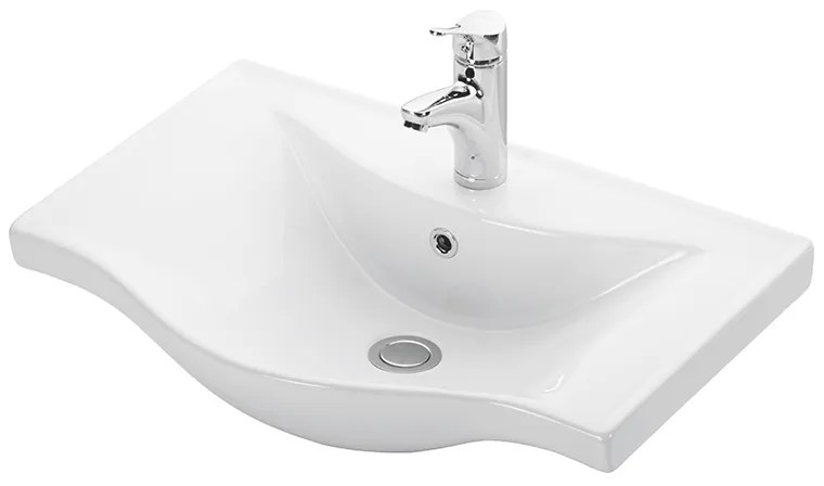 Νιπτήρας BASIC 65 γυαλιστερή πορσελάνη 65x46cm 3WAY065PC0