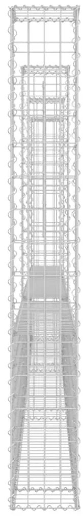 vidaXL Συρματοκιβώτια Στύλοι σε U Σχήμα 4 τεμ. 380x20x150 εκ Σιδερένια