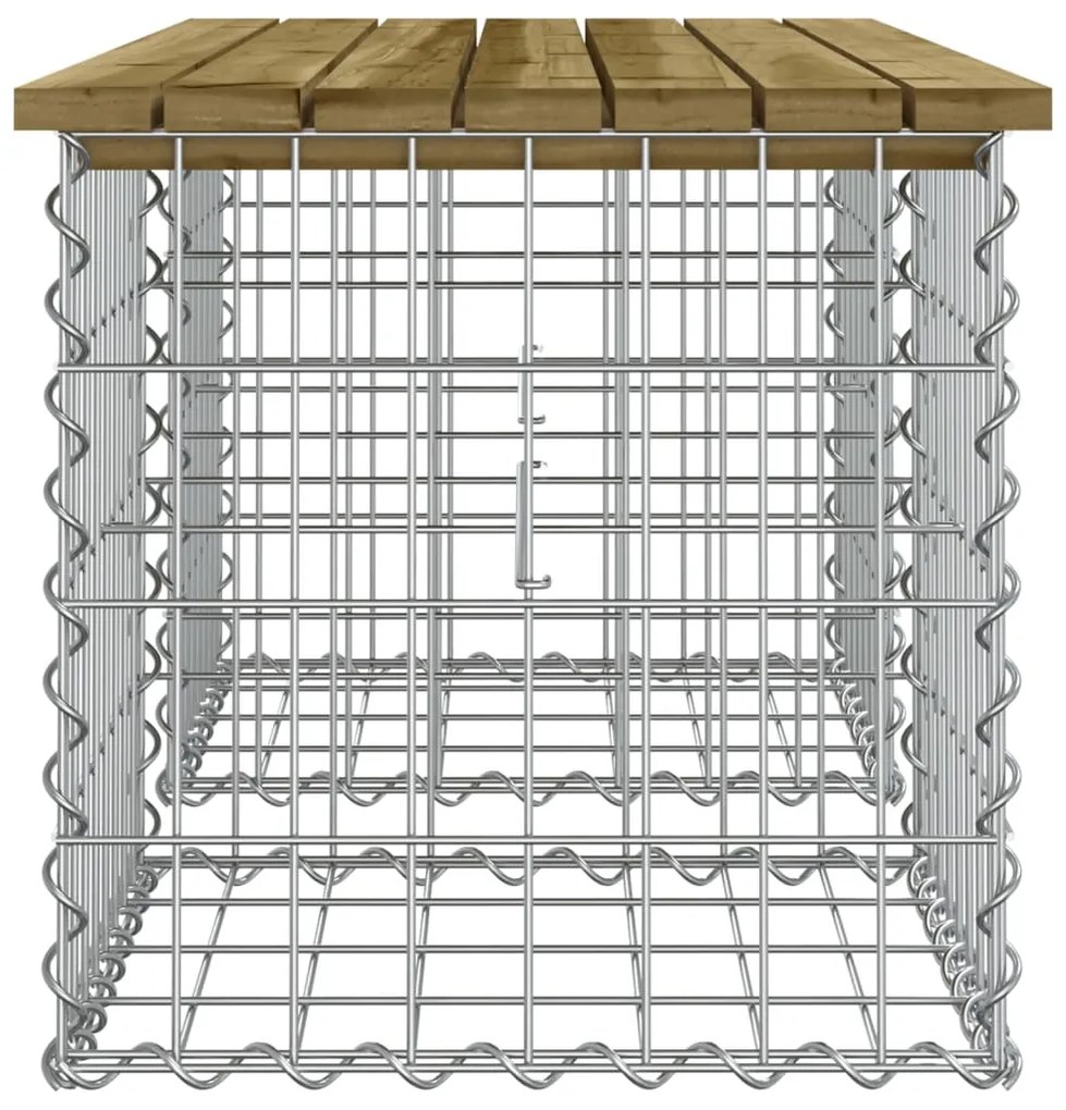 vidaXL Παγκάκι Κήπου Συρματοκιβώτιο 103x44x42 εκ. Εμποτ. Ξύλο Πεύκου
