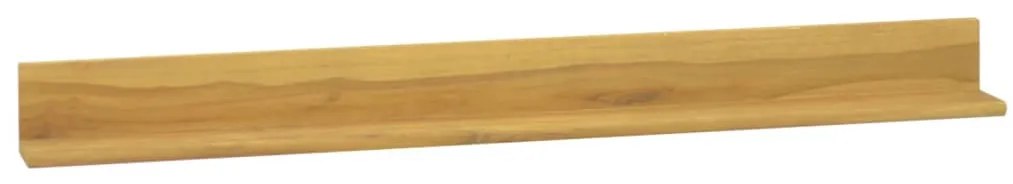vidaXL Ράφια Τοίχου 2 τεμ. 110 x 10 x 10 εκ. από Μασίφ Ξύλο Teak