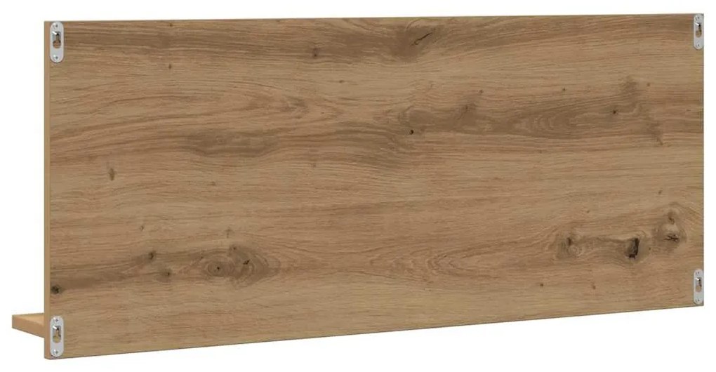 vidaXL Ράφι Καθρέφτη με ράφι Χειροποίητη δρυς 90 x 10.5 x 37 cm