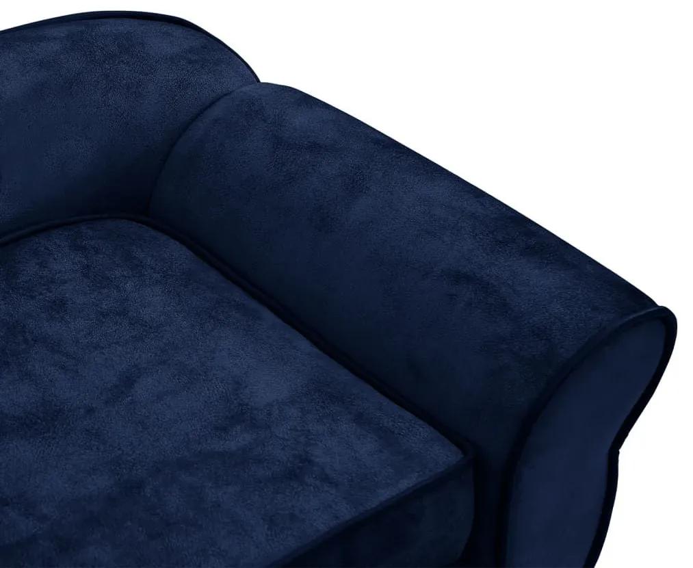 Καναπές - Κρεβάτι Σκύλου Μπλε 72 x 45 x 30 εκ. Βελουτέ - Μπλε