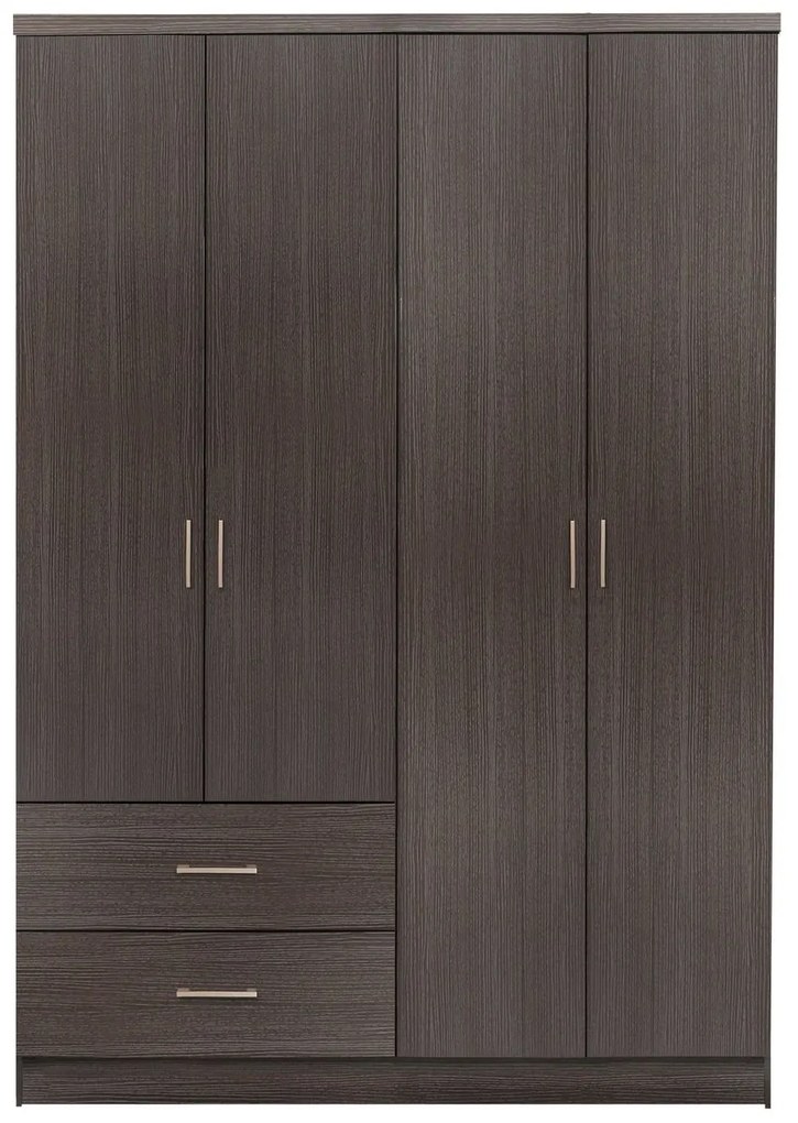 Ντουλάπα Hm339.01 118.8Χ42Χ181 cm Four Door Μελαμίνη