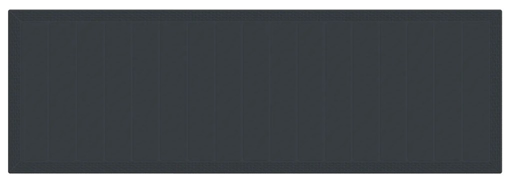vidaXL Σέτ φαγητού για κήπο 13 pcs Ανθρακί 300 x 100 x 73 εκ Πλαστικό