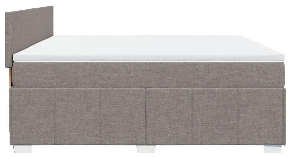 ΚΡΕΒΑΤΙ BOXSPRING ΜΕ ΣΤΡΩΜΑ TAUPE 200X200 ΕΚ. ΥΦΑΣΜΑΤΙΝΟ 3287172