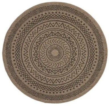 Ψάθινο Χαλί Avanos 8894 Black Στρόγγυλο ROUND 2,40X2,40