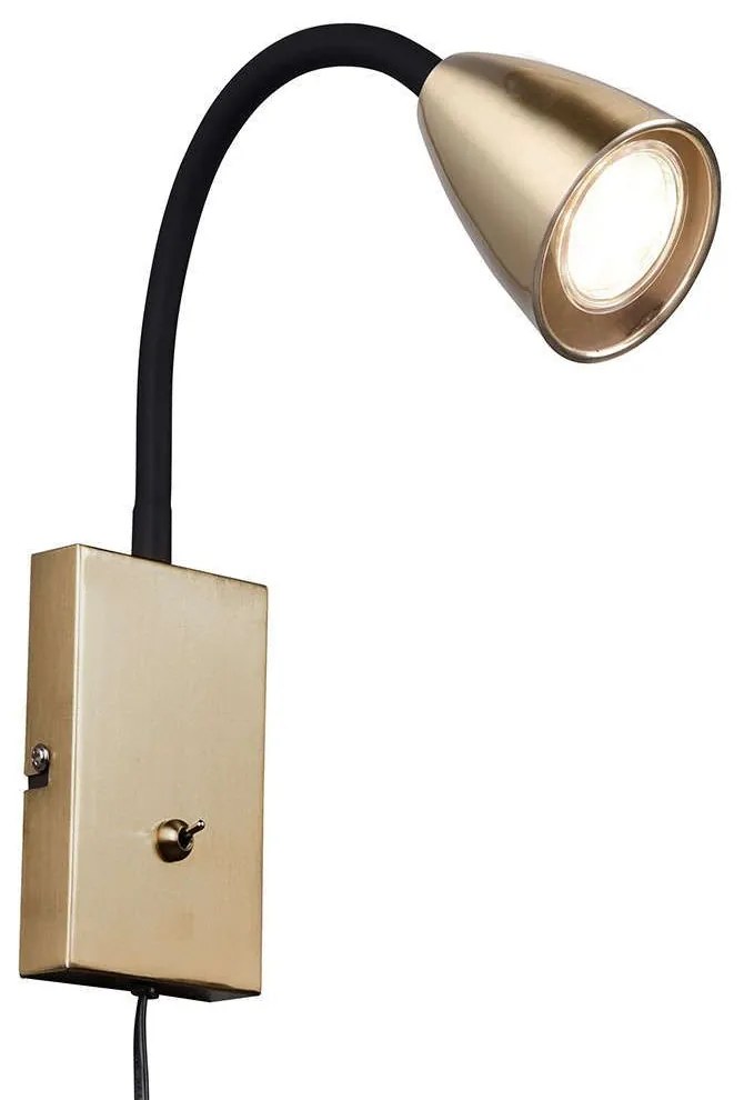 Φωτιστικό Τοίχου Wanda 202670108 8x23cm 1xGU10 10W Brass Trio Lighting