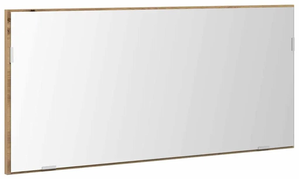 vidaXL Καθρέφτης Μπάνιου Επιτοίχιο artisan δρυς 80 x 8.5 x 37 εκ